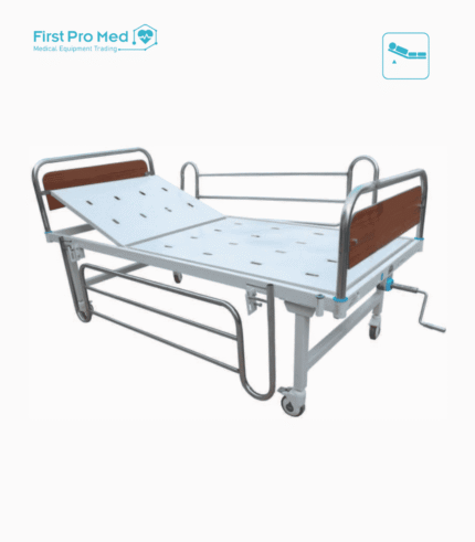17 HOSPITAL SEMI FOWLER BED WITH SS LAMINATED PANNEL & SS DROP SIDE RAILIGS