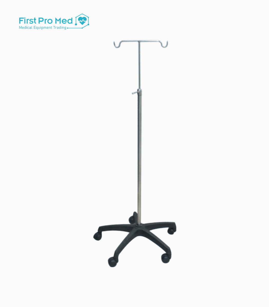 نسخةSaline Stand with Fiber Baseمن The remote nurse control board located in the footboard nurse can operate the bed easily and patient contoI will be locked by nurse control board (23) Saline Stand with Fiber Base