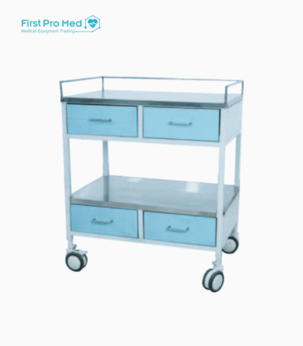 MEDICAL TROLLEY WITH 4 DRAWER