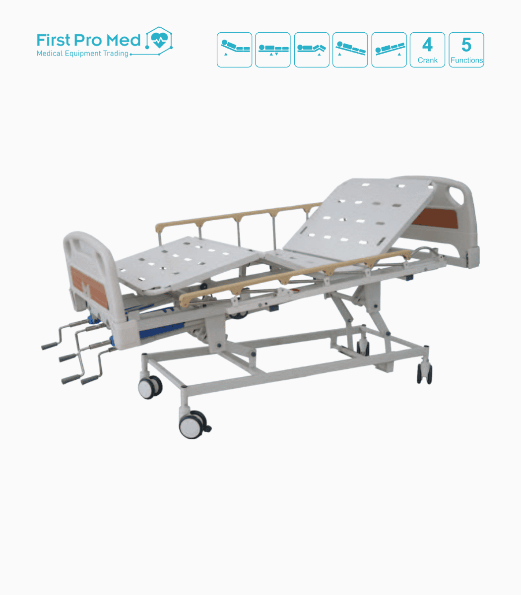 ICU Mechanical Bed with Collapsible Side Railings ICU Mechanical Bed with Collapsible Side Railings